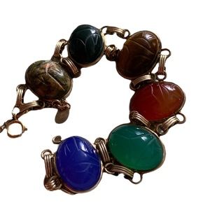 Burt Cassell Scarab Bracelet